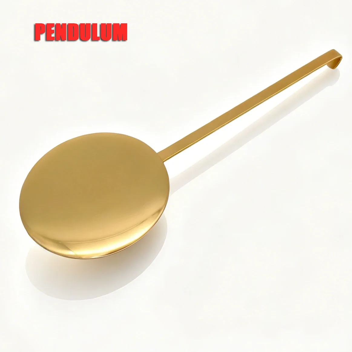 Glossy Gold Metal Clock Pendulum Weight Replacement Parts Quartz Wall Clock Swing Movement For DIY Hanging Clock Making Supply