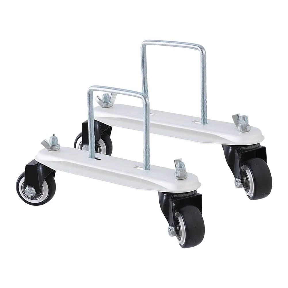 Radiator Mobile Pulley Bracket Smooth Rolling Heater Movable Support Stand Wear‑Resistant Base Accessory For Household Heating