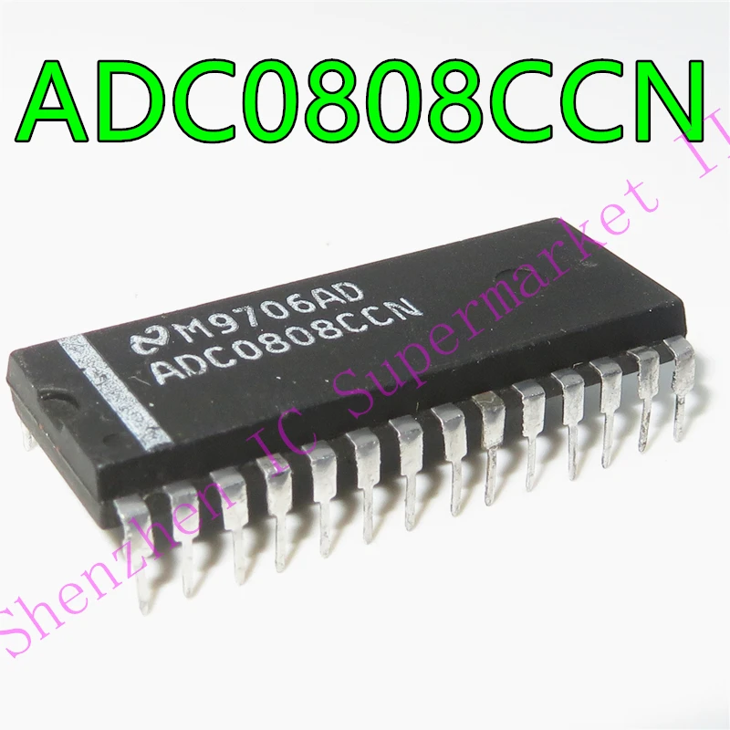 ADC0808 ADC0808CCN DIP-28   P Compatible 8-Bit A/D Converter with 8-Channel Multiplexer