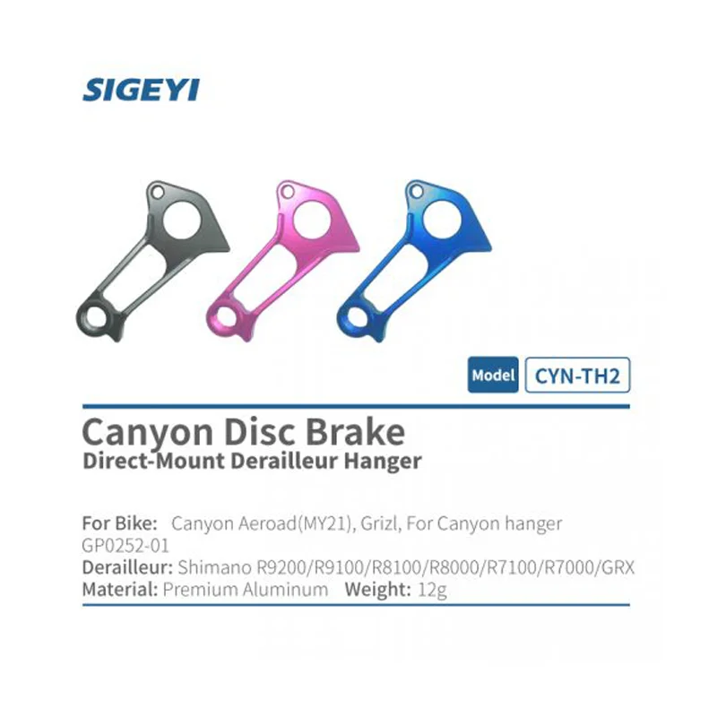 Sigeyi Road Bike Frame Rear Derailleur Direct Mount Hanger CYN-TH2 compatible for Canyon Aeroad R9200/R8100/R7100/R9100/R8000/RX