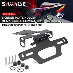 License Plate Holder For HONDA CB500 Hornet 500 CBR500R CB500F Motorcycle Tail Tidy Fender Eliminator LED Light CB 500F CBR 500R