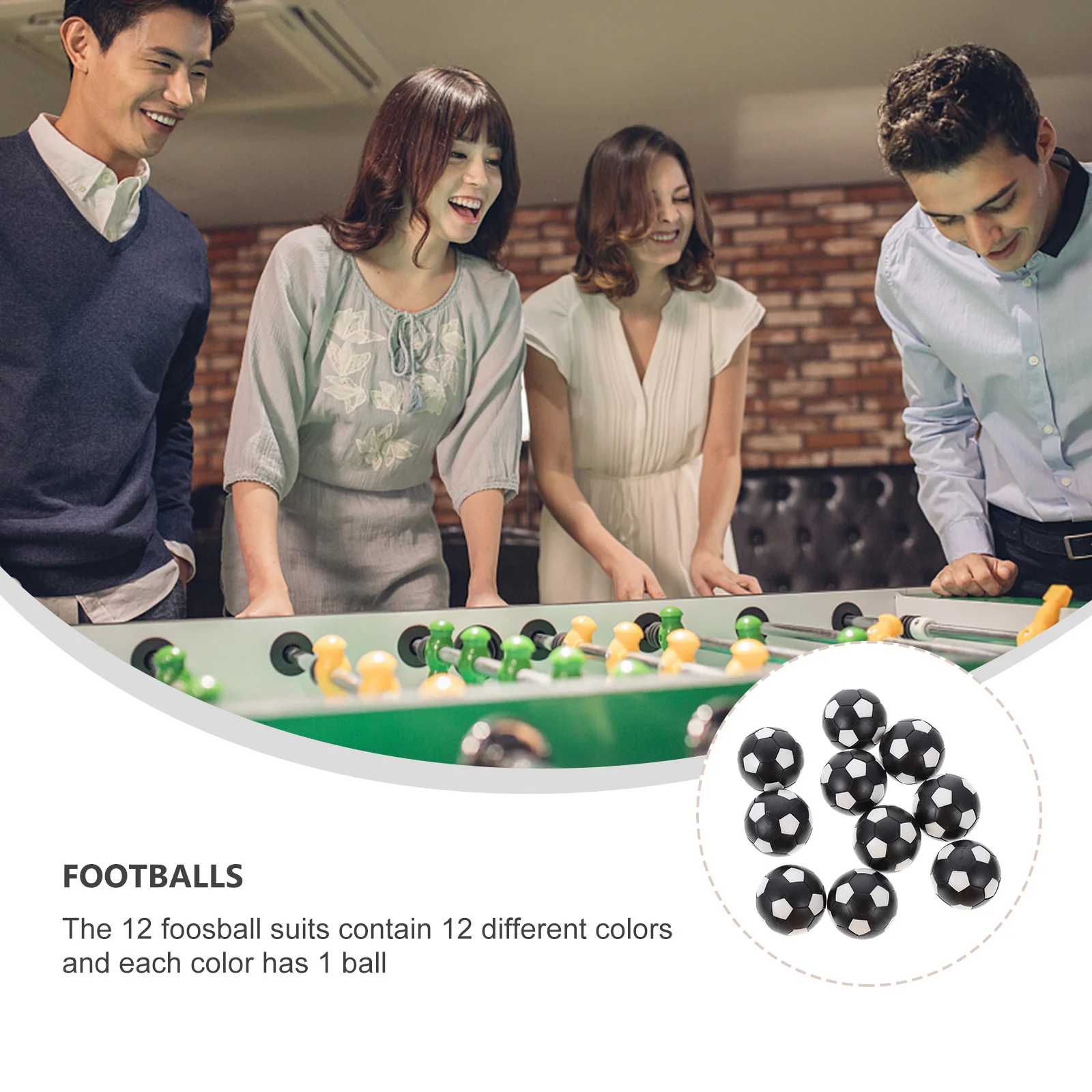 10 قطعة ملحقات الطاولة آلة كرة القدم فووسبالل كرات الطاولة للأطفال ديكور غرفة المناظر الطبيعية الصغيرة كرة القدم البلاستيكية خفيفة الوزن #1