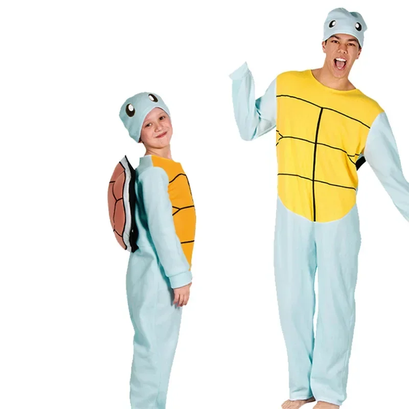 Performance Clothing New Festival Performance Cos Clothing Pokémon Anime Squirtle Parent-child Clothing Character Stage