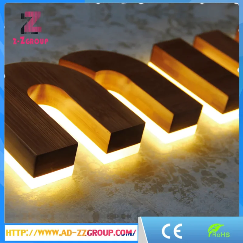 Custom  New Style LED Backlit Letters Bright Luminous Characters Face Lit Sign Channel Letter