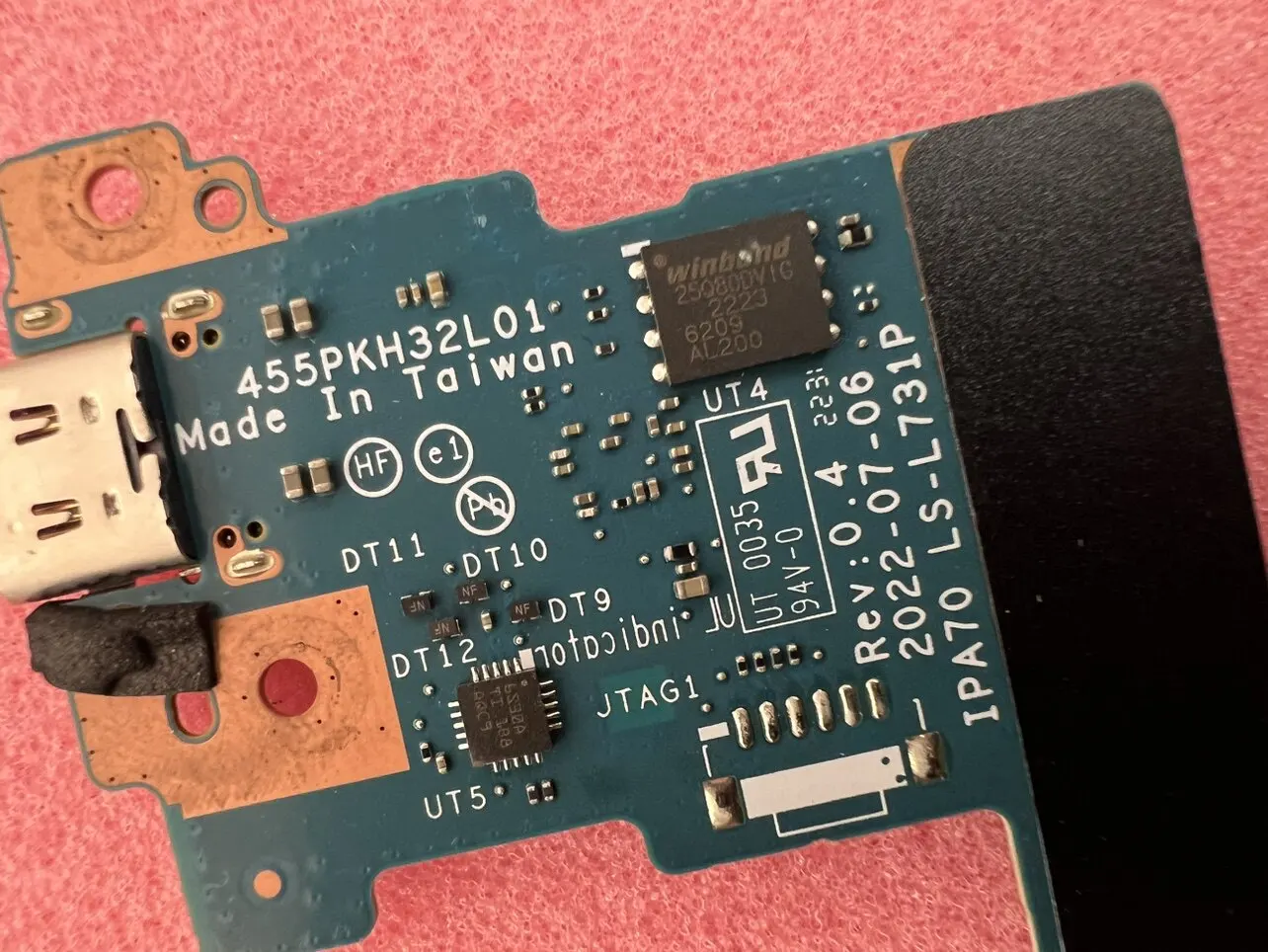 1pcs For HP, Shadow Wizard 6 7 8 9 type-c usb interface small board LS-L731P 455PKH32L01