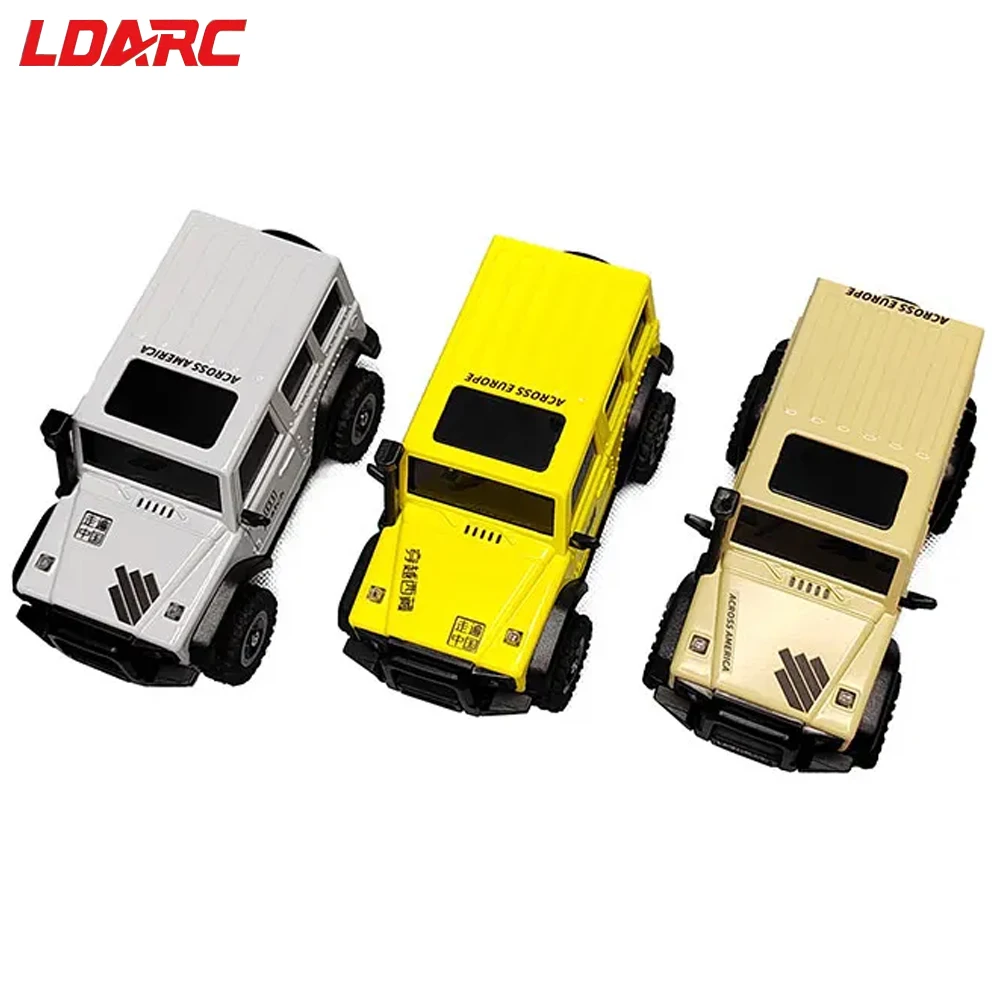 LDARC X43 1:43 1/43 Full Time 4WD Crawler Car / Climbing Vehicle CT01 2.4G 8CH Transmitter 3-speeds For Kids And Adult Gift Toy