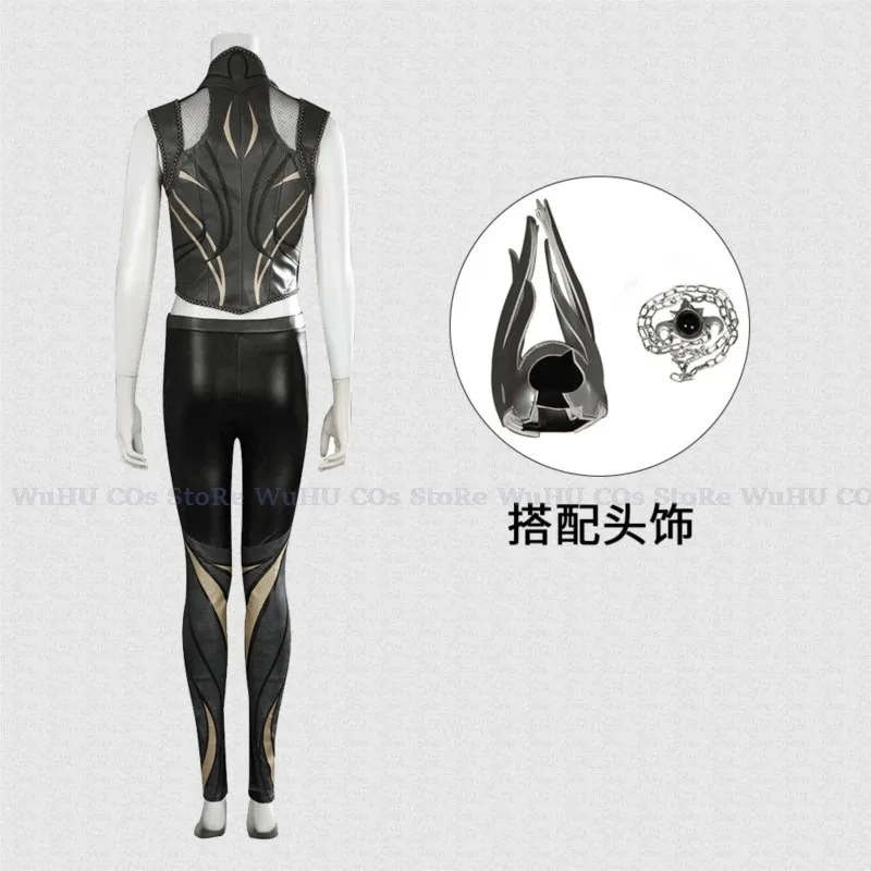 qq023Baldurs Cos Gate 3 Cosplay Shadowheart Costume Fantasia Disguise Adult Women Leather Pants Outfit Female Halloween Carnival