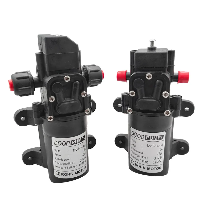 

Return water pump-Good pump , electric micro diaphragm, automatic switch, high-pressure booster pump, DC12V, 72W, 6L/min