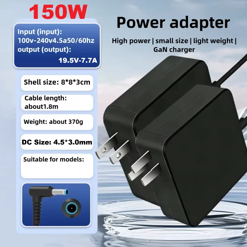 120W AC Charger For HP ZBook Studio G4/5/6/7/8 150W 7.7A Power Adapter for G3/G4/G5/G6/G7/G8 Fury 15/17 G7/G8 G3 G5 Laptops