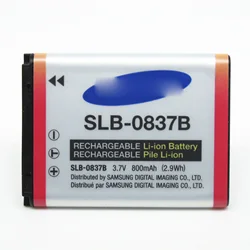 SLB-0837B SLB-0837(B) SLB0837B Camera Battery for Samsung Digimax I6 PMP L50 L60 L80 i70 i70S L700 L700S L73 NV3 NV5 NV7