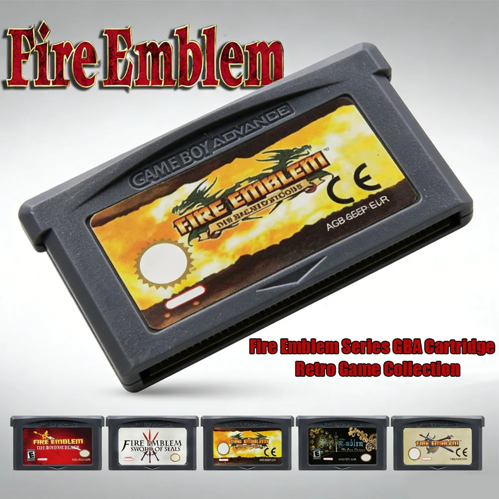 

Картридж для игровой консоли GBA серии Fire Emblem, 32-битная игровая карта, Sword of Seals, Binding Blade, The Sacred Stones для GBA/NDS