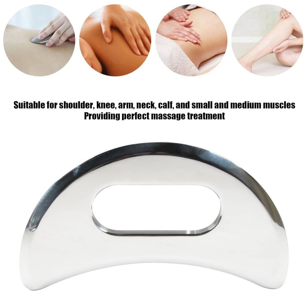 1PCS สแตนเลสสตีล Gua Sha-กล้ามเนื้อ Scraper,Fascia,Body Sculpting,เครื่องมือขูดสําหรับนวด,กล้ามเนื้อเนื้อเนื้อเยื่อลึกขูด