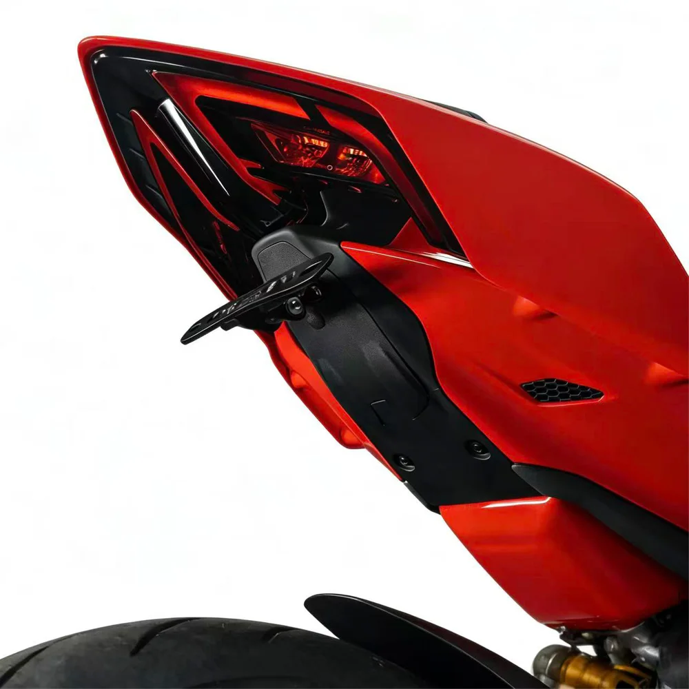 for ducati Panigale Street fighter V4  V2 2025 Fender Eliminator License Plate Holder Motorcycle Competition Tail Cover Plate
