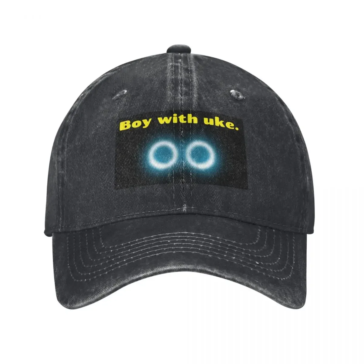 

Boy uke...he's with a uke ukulele Baseball Cap Uv Protection Solar Hat tea Hat New In Hat Mens Women's