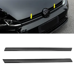 Sport Full Glossy nero anteriore griglia centrale inserto griglia copertura in rete modanatura Trim guarnire per VW Golf MK7.5 Golf R 2018 +