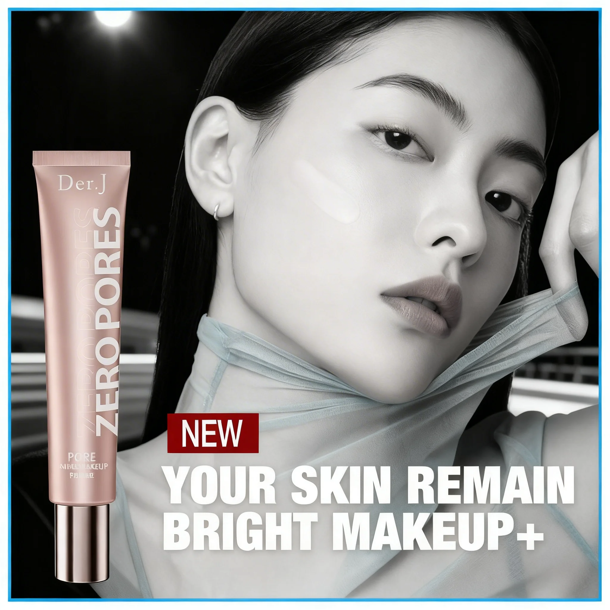 1PCS Lasting Face Primer Make Up Base, Natural Rose Essence Pore Away Oil Control Matte Foundation Concealer 20ml