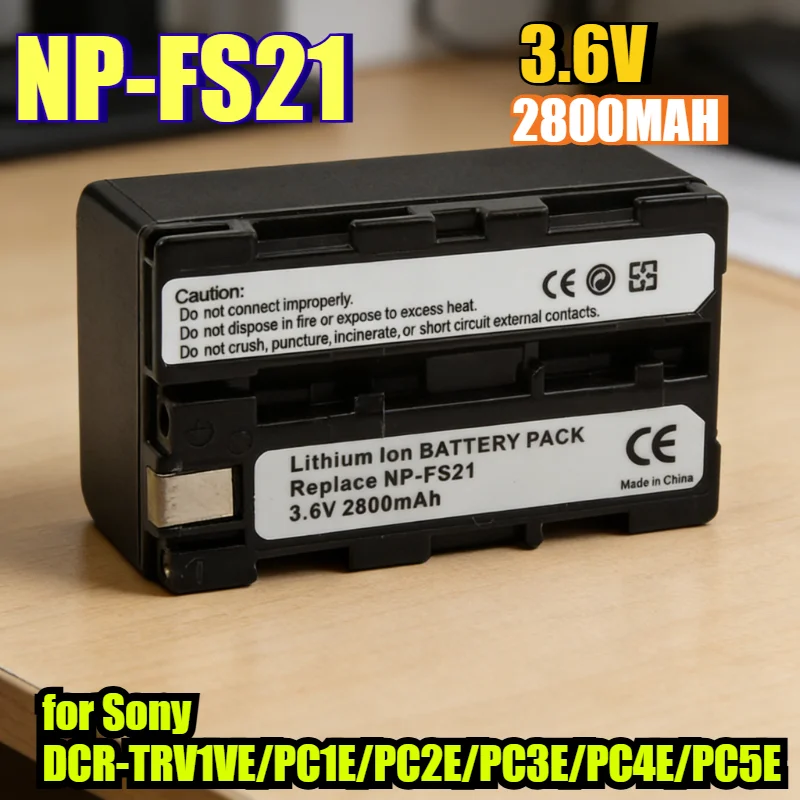 

Высокопроизводительная литиевая батарея NP-FS21 емкостью 2800 мАч для видеокамер Sony DCR-TRV1VE/PC1E/PC2E/PC3E/PC4E/PC5E, профессиональный блок питания