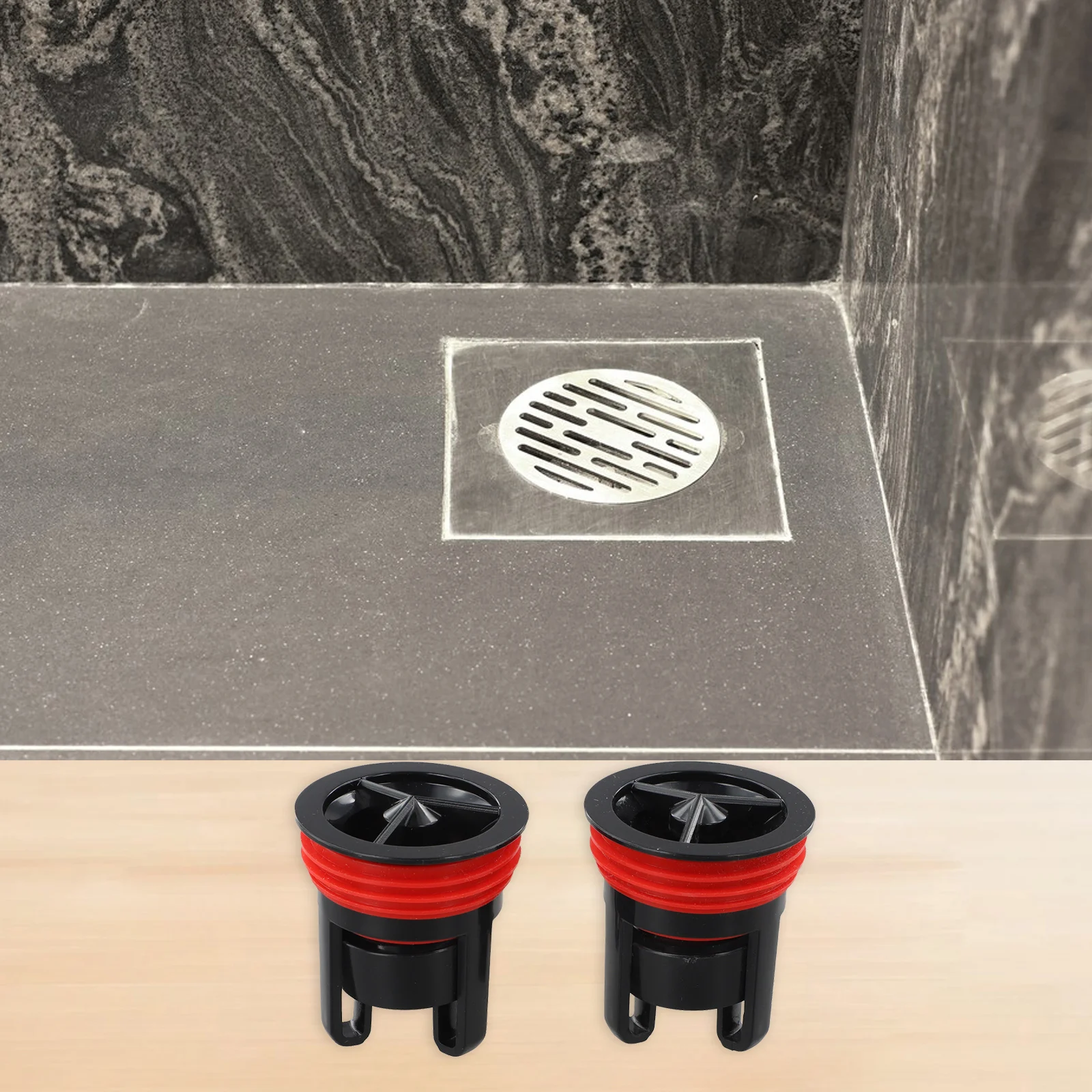 Bathroom Renovation 3.7-5.2 Aperture Size Bathroom Sewer Easy Installation Anti-Sewage Overflow Engineering Plastic Construction