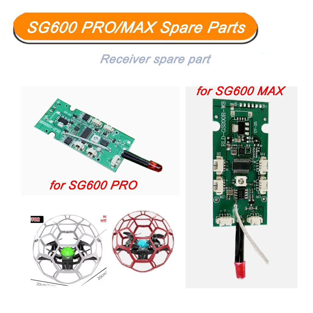 SG600 Receiver Board Spare Part Original for Football Drone SG600 PRO / SG600 MAX Dron Motherboard Circuit Board Accessory