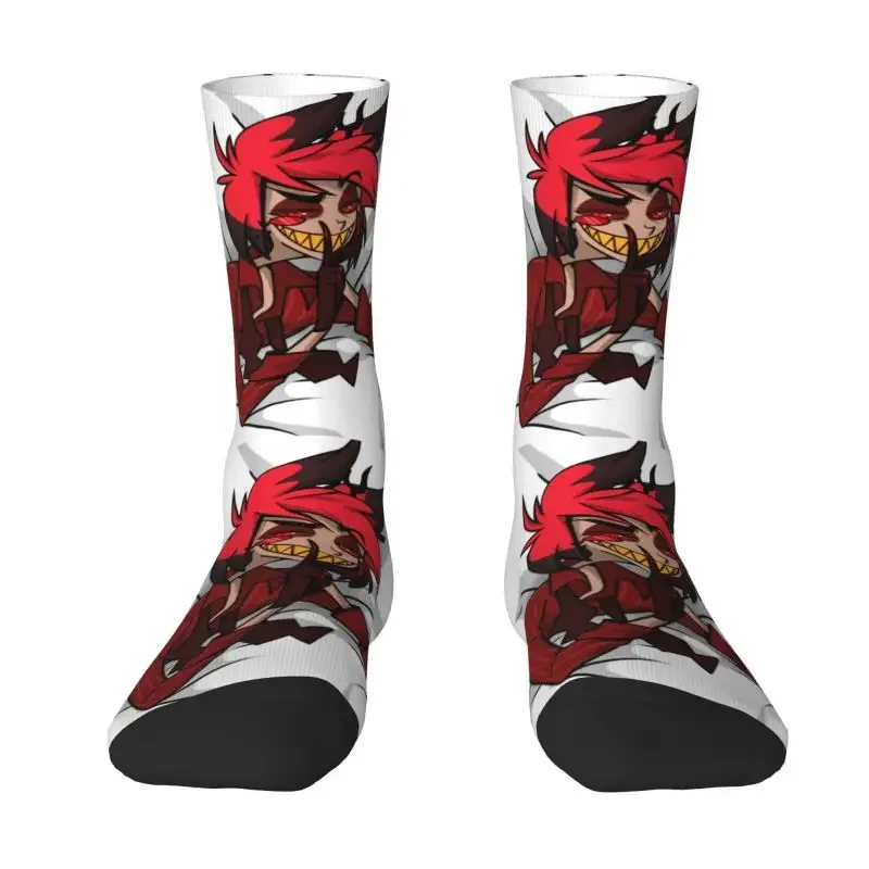 Fun Print Helluva Animated Web Movie Socks for Men Women Stretchy Summer Autumn Winter Alastor Buddy Crew Socks