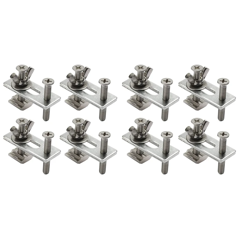 8PCS T-Track Mini Hold Down Clamp Kit, Compatible With 3018-PRO/3018-MX3/3018-Prover CNC Router Machine