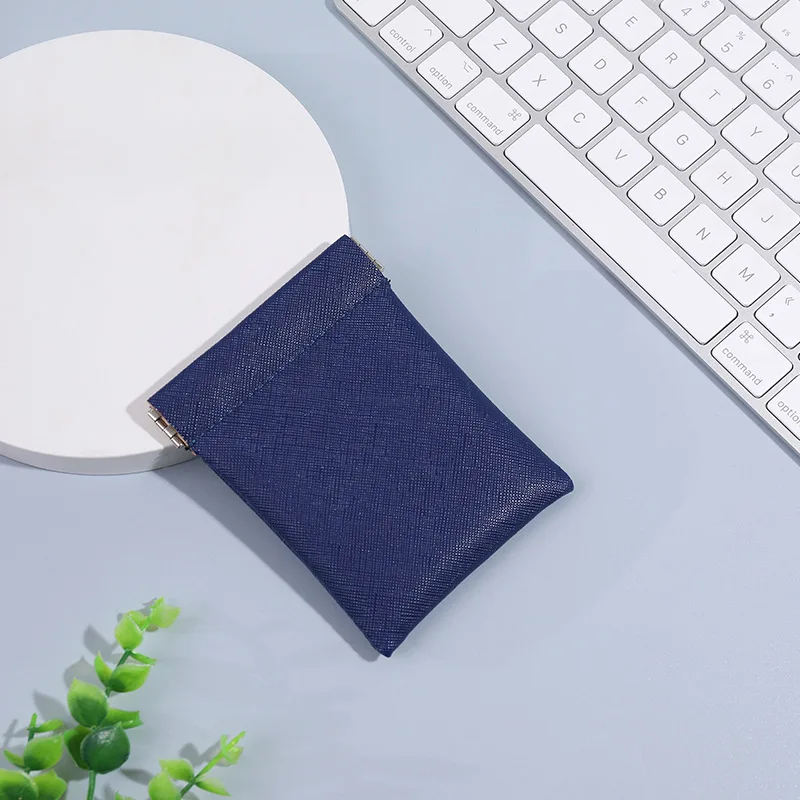 Креативный кошелек для монет из искусственной кожи, держатель для кредитных карт, маленький кошелек для денег, наушников, чехол для мелочи для женщин и мужчин, сжимаемый для открытия