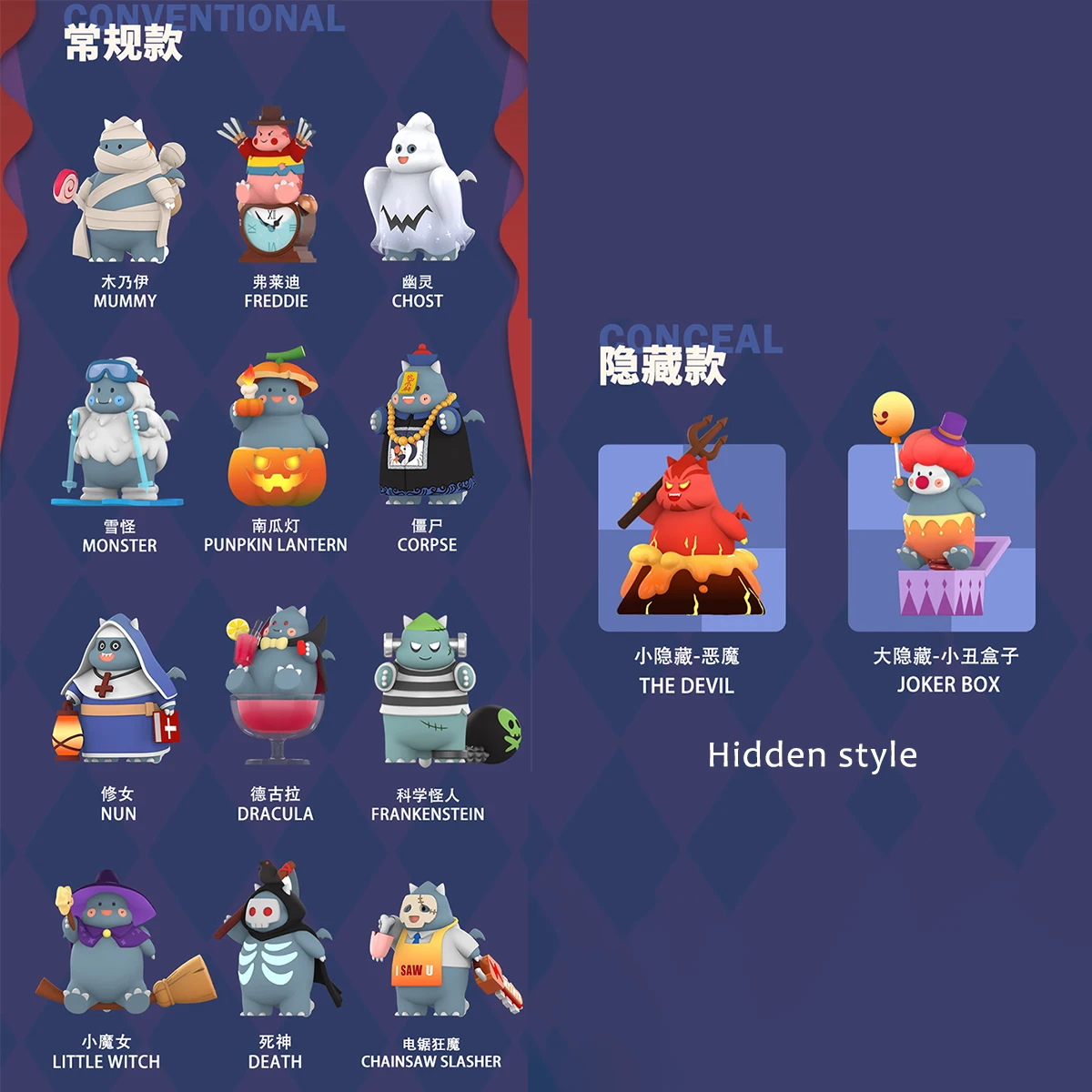 HIPLAY MR.BONE Fairytale Town Dirty Dragon Little Monster Theater Blind Box Figure