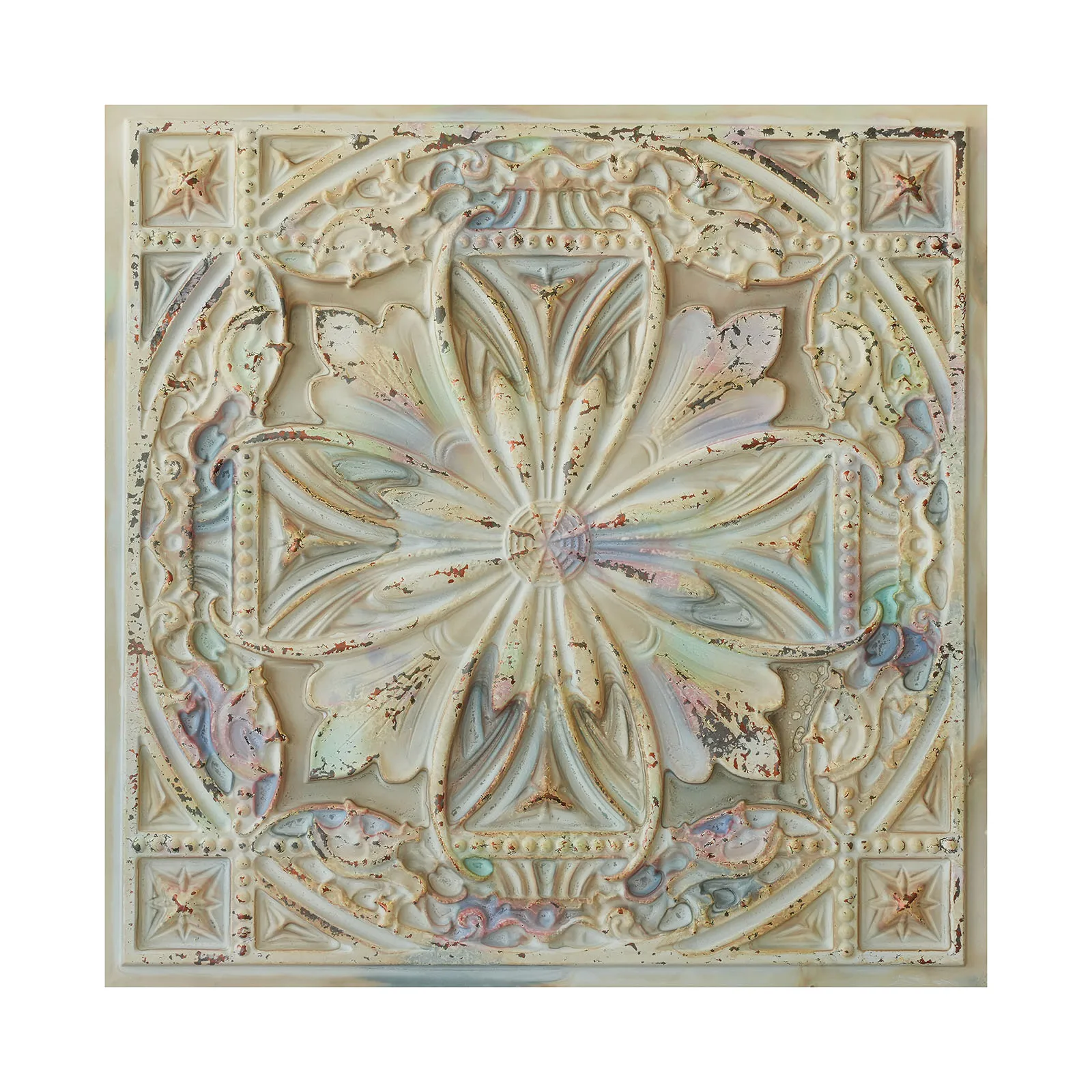 

Винтажная потолочная плитка, декоративная настенная панель из ПВХ, для Cafe Club PL10 Distress Crack, разноцветная, белая, 10 полок/лот