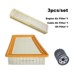 3pcs Filter Set For Dongfeng S500 1.5L 2016 2017 2018 2019 SX6 1.6L JOYEAR X3 Engine Oil Cabin Air Filter Accessories BS31109011