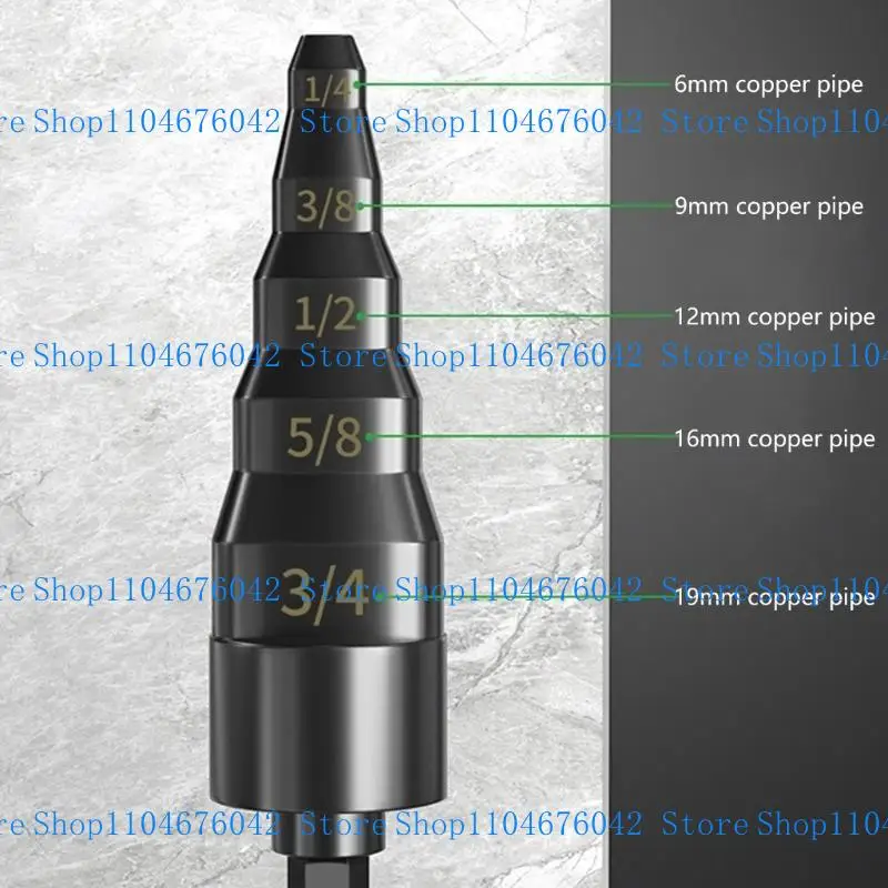 5asd Professional High Hardness Carbon 5 in 1 Pipe Flaring Tool for 6/9/12/16/19mm Tubes, Suitable for Maintenance Tasks