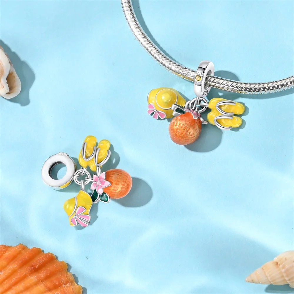 Original Charms 925 Silver Artistic Painting Board Beads Fit Charms Plata 925 Bracelets for Women Jewelry Making Fine Gifts