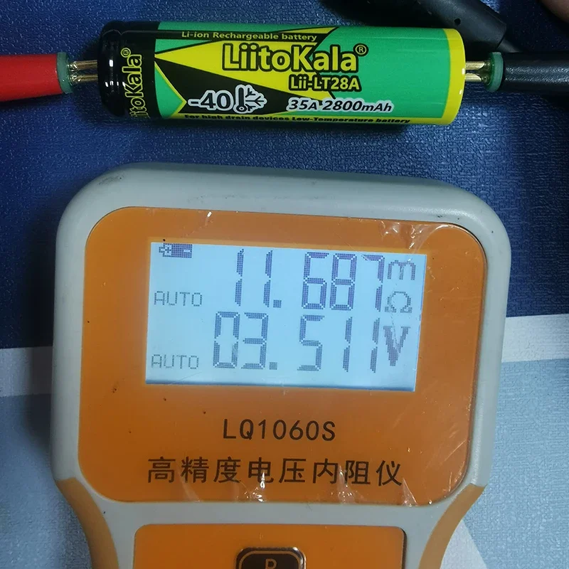 LiitoKala Lii-LT28A 18650 3.7V  2800mAh Rechargeable Battery 45A High Power Discharge for -40° Low-temperature battery