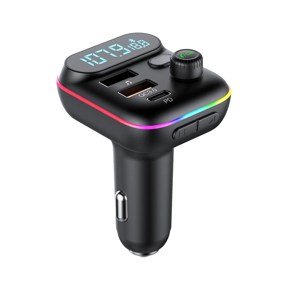 T70 Car Bluetooth MP3 Player FM Transmitter Universal Fast USB Charger Car Supplies