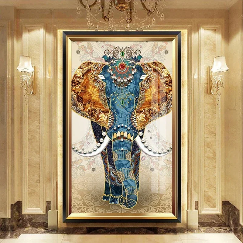 

5D Diamond Painting Elephant Full Diamond Embroidery Large Office Living Room Home Decoration DIY Art Diamond Cross Stitch Kits