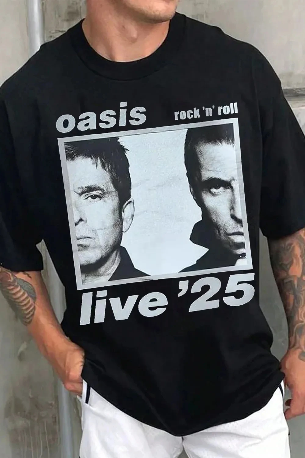 Fashion O-Oasis TShirt Mens Womens Cotton Tees Summer Casual Short Sleeve Round Neck Clothing Loose Top Trend Unisex Tee