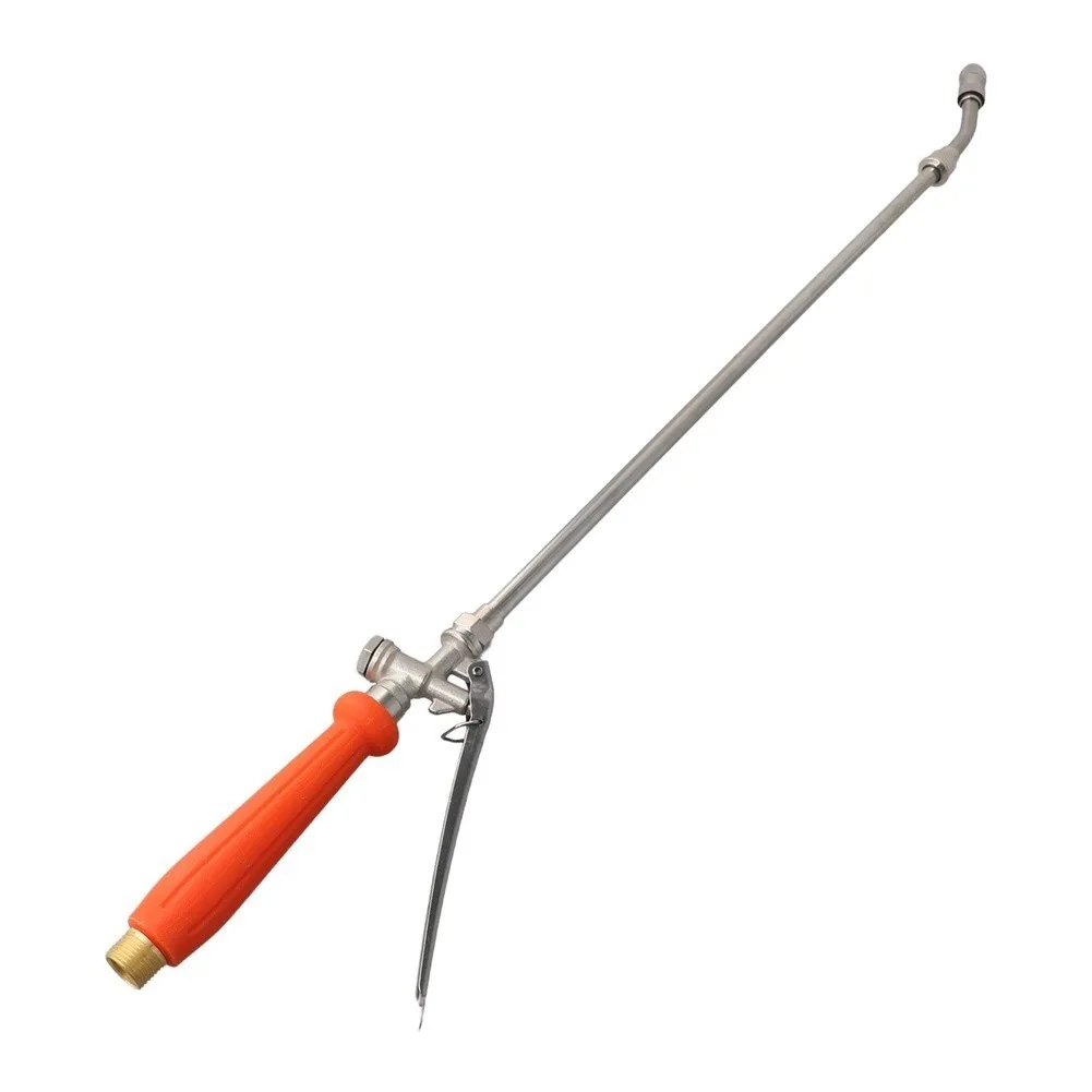 44 Inch Sprayer Wand Stainless Steel with Brass Barbs For 3/8 in 1/4 in Lock Switch Handle Garden Hose Accessory