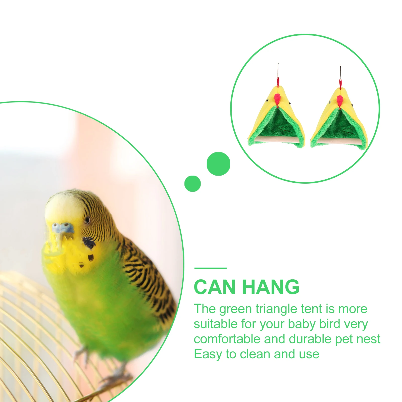 

2 Sets Pet Parrot Sleeping Nest Bird Hammock Warm Birdhouse Durable Hanging Tent Cage Quick For Small Pets Parrot Cages