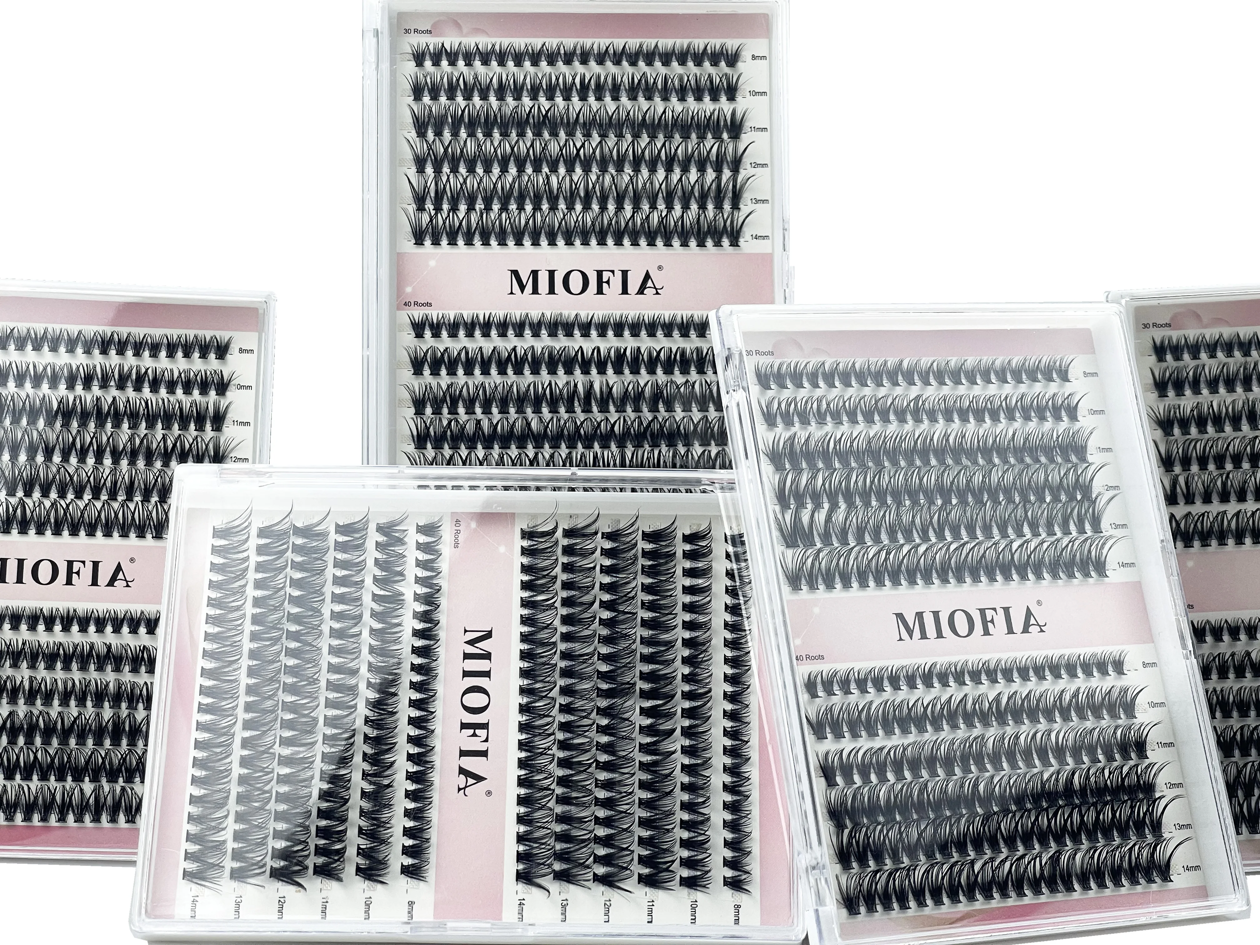 12 Rows Eyelash Natural Lashes Extension kit 240 Cluster 30/40D Mixed Mink Eyelashes individual Eyelash bundles DIY Makeup Tool