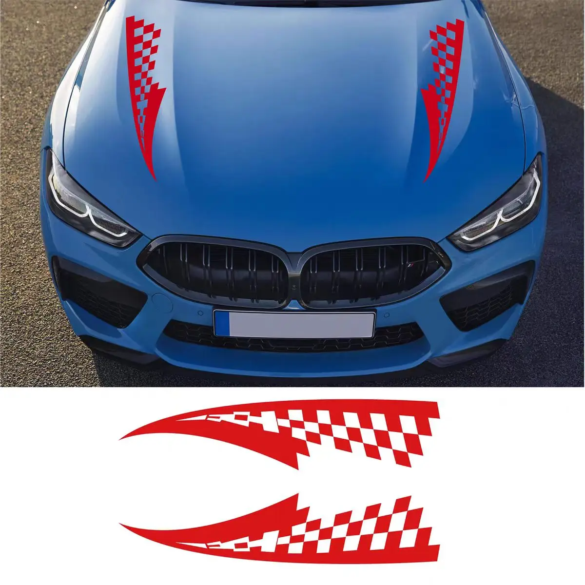 

Universal Car Hood Cover Side Stickers Sport Style Graphics Wraps Auto Tuning Accessories Vinyl Film Vehicles Decoration Decals