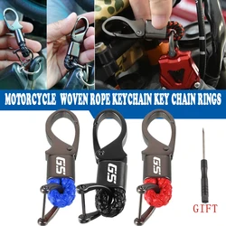 FOR BMW R1300GS Adventure ADV R 1300 GS R1300 GS 2023 2024 R1300 GS GSA gs1300 Custom LOGO Braided Rope Keyring Metal Keychain
