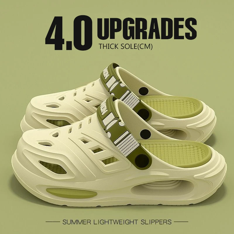 

Men's and Women's Summer Outdoor Closed-Toe Thick-Soled Sports Non-Slip Beach Sandals and Slippers for Men