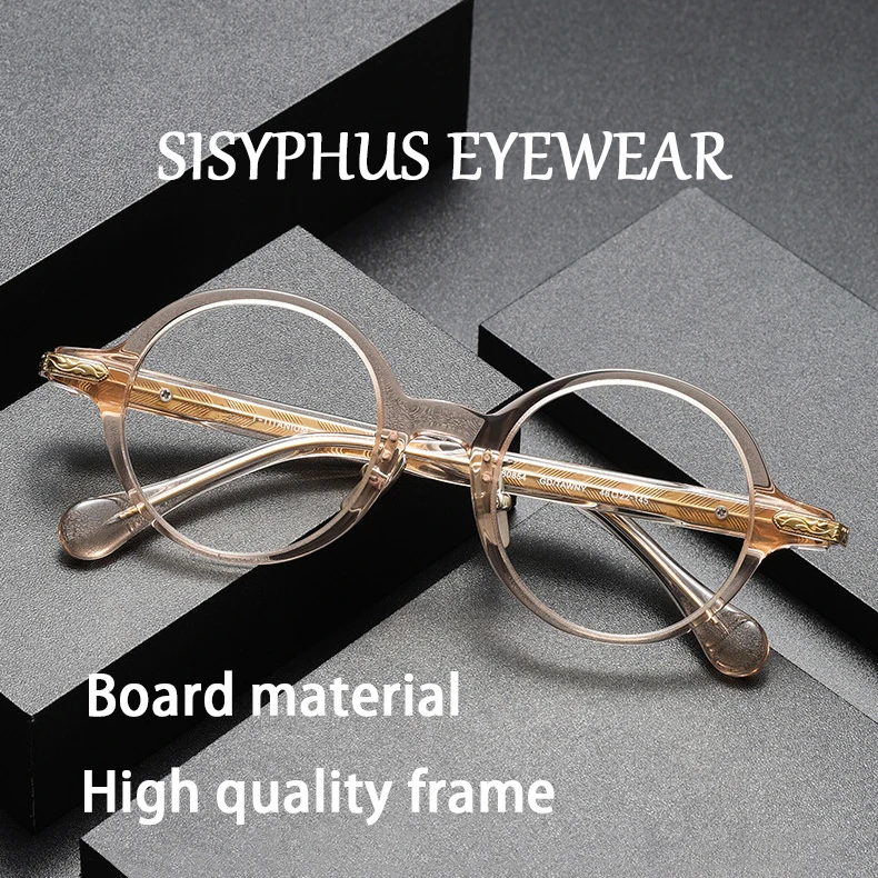 Plate eyeglass frame 80854 Yamamoto Kei's Japanese handmade retro round small frame can be paired with myopia glasses