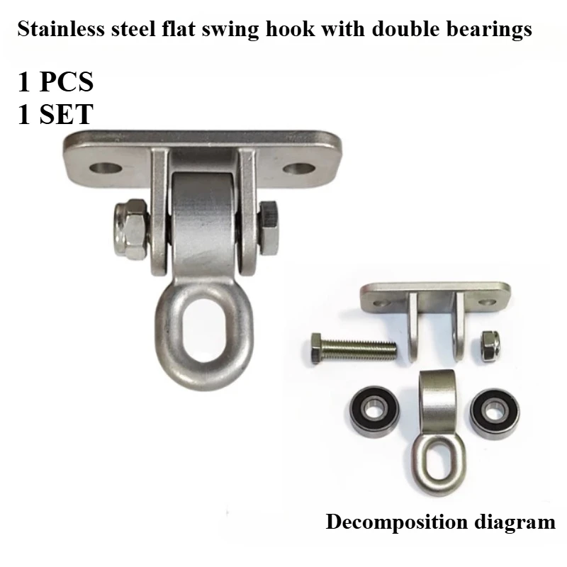 

Swing Hook Heavy Duty Swing Hangers for Load Bearing Hanging Chair Buckle Hanging Snap Hooks Stainless steel alloy