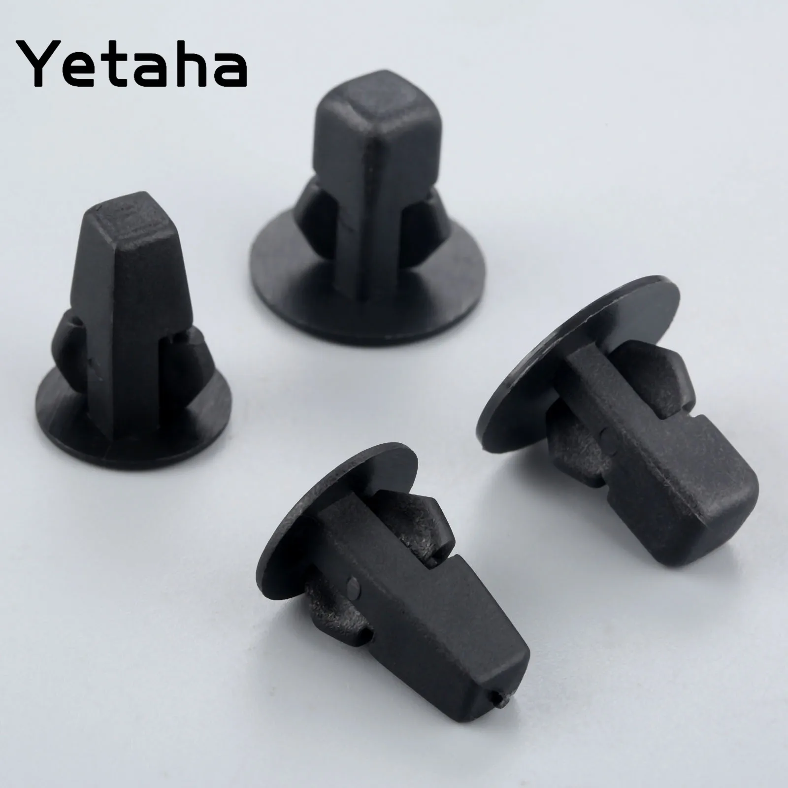 Yetaha 50 Pcs Car Fastener Clips Bumper Inner Fender Rivets Push Door Trim Cover Front Rear Wheel Clip For Toyota Honda Ford