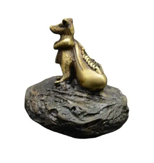 

Mouse pure small piece copper twelve zodiac ornament ware mouse stealing rice small ornament Mouse