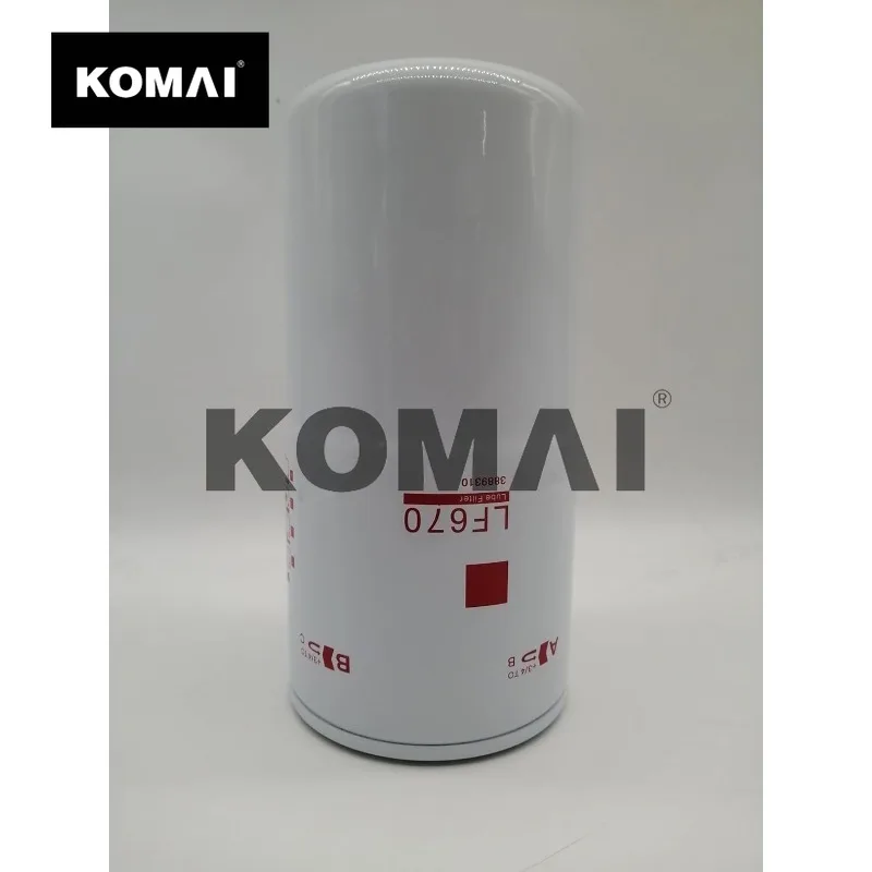 KOMAI LF670 Spin-on Lube/Oil Filter For 3889310 X15 ISM11 NT-855 VT-903 Engine 2pc