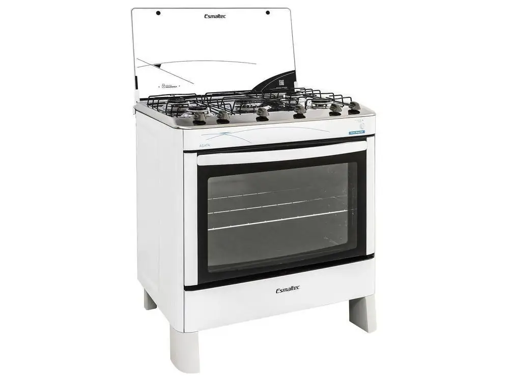 Esmaltec-موقد أبيض العقيق ، Bivolt ، 5 موقد