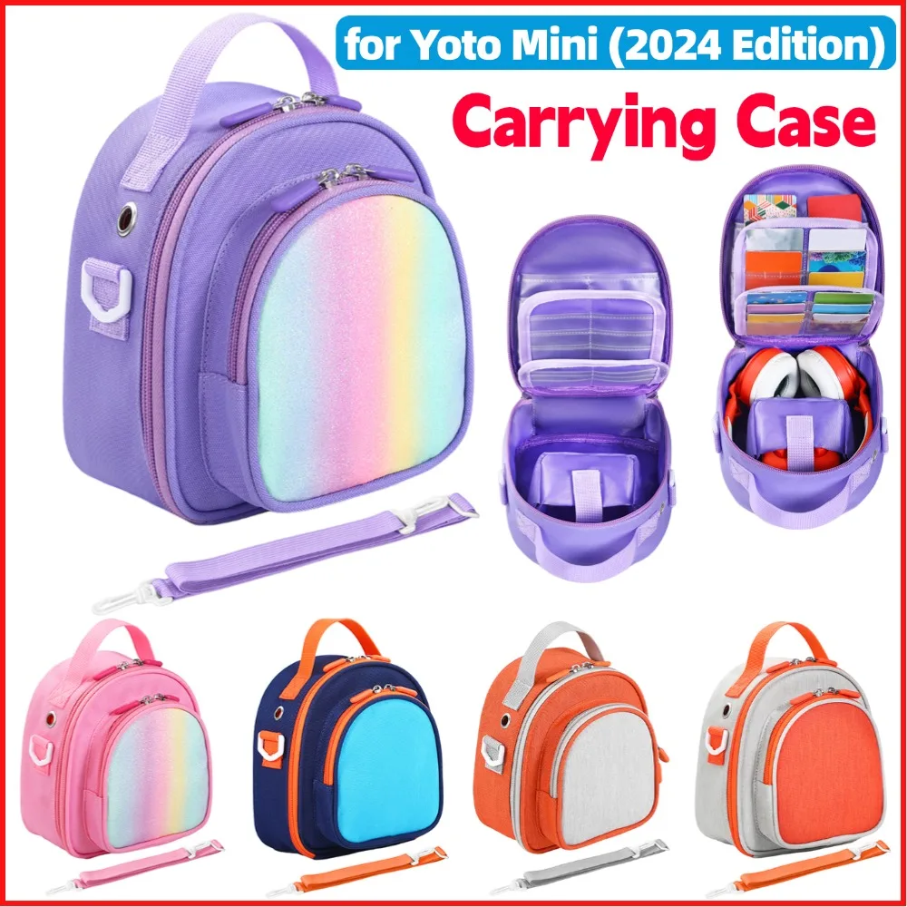 Sac de rangement pour lecteur Audio et musique Yoto Mini (édition 2024, peut contenir jusqu'à 30 cartes, organisateur, haut-parleur pour enfants, étui de transport