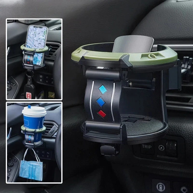 

Car Air Vent Outlet Cup Holder Drink Coffee Cup Bottle Rack Universal Water Bottle Holders Phone Stand Interior Parts