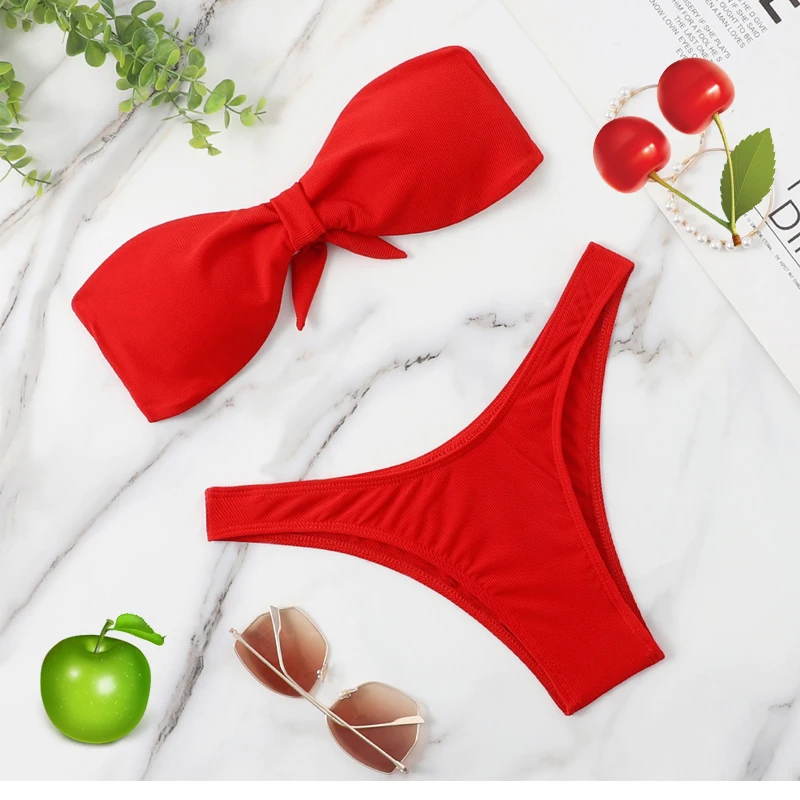 Sexy Bikini 2023 Swimsuit Women Swimwear Push Up Bikini Set Thong Brazilian Bathing Suit Beach Wear